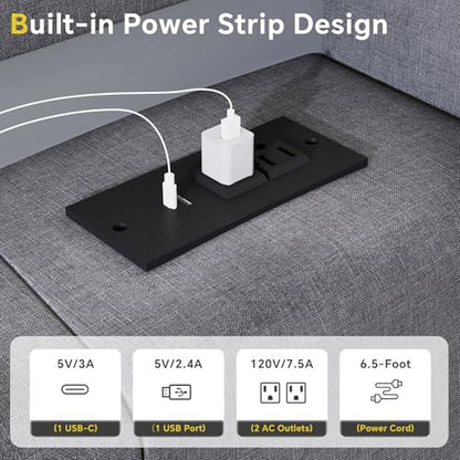 SADENICEL Queen Bed Frame with 4 Storage Drawer, Queen Size Bed Frame, Grey | Headboard with Charging Station and LED Lights, Metal Platform Bed with Storage Shelf, Noise Free, No Box Spring Needed - size: Queen, style: 4 Storage Drawer