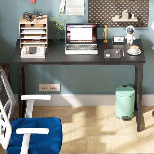 BestOffice Computer Desk,Home Office Desk, Modern Simple Style for Home Office Study Writing (Black, 39 Inch) - color: Black, size: 39 Inch