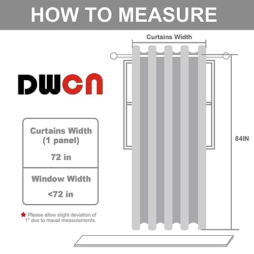 DWCN Beige Blackout Curtain Panel for Bedroom - Thermal Insulated Energy Saving Grommet Blackout Drapery for Patio Door, Room Divider Long Curtain, W72 by L84, 1 PC - color: Beige, size: 72"W x 84"L (Pack of 1)