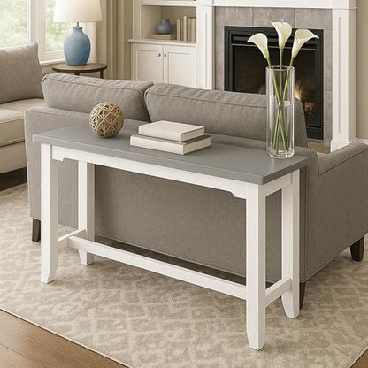 Hillsdale Furniture Hillsdale Clarion Side, Distressed Gray/Sea White Counter Height Table
