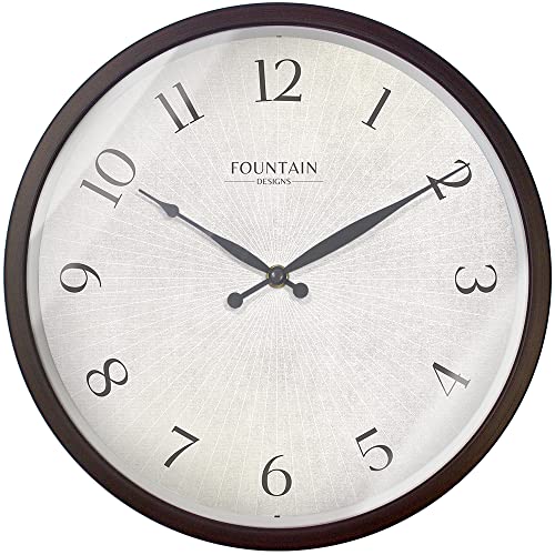 12" Silent Modern Farmhouse Wall Clock, Oil Rubbed Bronze | Battery Operated, Regular Arabic Numeral, Accurate & Easy to Read for Living Room, Bedroom, Kitchen & Home Office - color: Oil Rubbed Bronze, size: 12 Inch