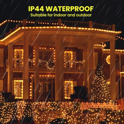 Dailyart 1000 Led Warm String Fairy Lights Plug in with Remote and Timer | 75Ft Fairy Lights Waterproof Small Twinkle Light 8 Modes Super Long Firefly Lights for Bedroom Christmas Tree,Gold Wire - color: Gold, size: 1000 LED