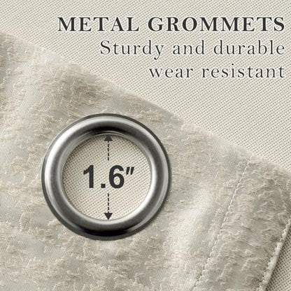 Embroidered Curtains 84 inches Long Grommet Window Treatment Voile Panel Drape for Living Room Kitchen, Two Panels, W54 x L84 inch - color: C1, size: 54"W x 84"L (Pack of 2)