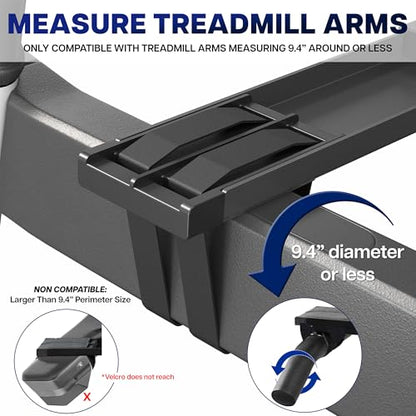 VIVO Universal Wooden Laptop Treadmill Desk, Adjustable Ergonomic Notebook Mount Stand for Treadmills, Includes Mouse Pad and Wrist Support, Stand-TDML4 - size: 27” x 11”