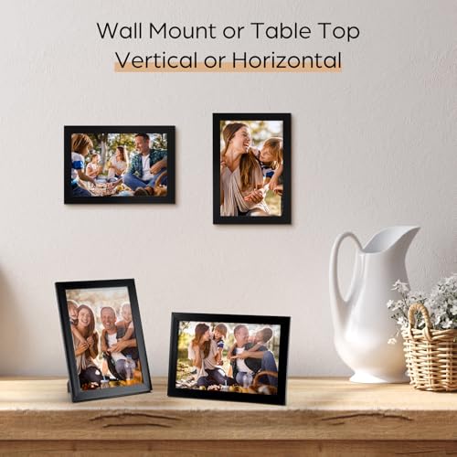 Giftgarden 4x6 Picture Frame Set of 18, Lightweight 4 by 6 Frames Bulk for Gallery Wall Photo Hanging and Tabletop Display, Black - color: Black*18, size: 4x6