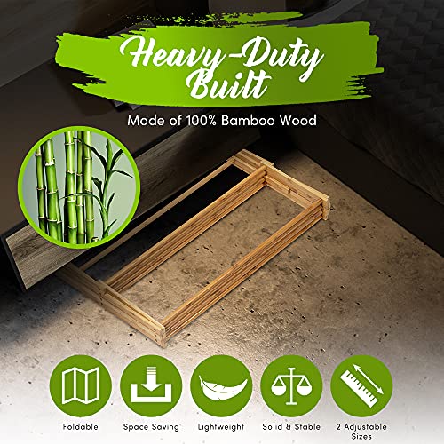 Bartnelli Bamboo Laundry Drying Rack for Clothes, Wood Clothing Dryer, Extreme Stability, Heavy Duty Built, Foldable, Collapsible Space Saving | 2 Size Tiers, Pre-Assembled (X-Large - BDR-552)