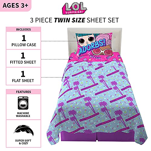 Franco Kids Bedding Super Soft Sheet Set, Twin, LOL Surprise - color: Lol Surprise, size: Twin