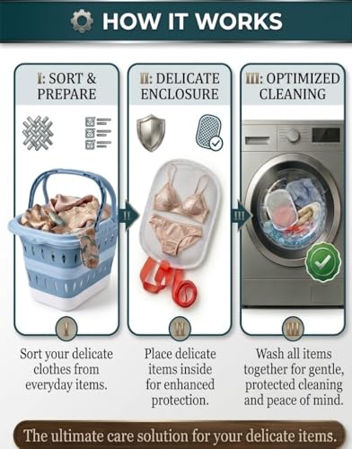 Livvora Collapsible Laundry Basket with Mesh Bag & Care Guide Card | Space-saving collapsible design with breathable construction to help keep laundry fresh and organized.