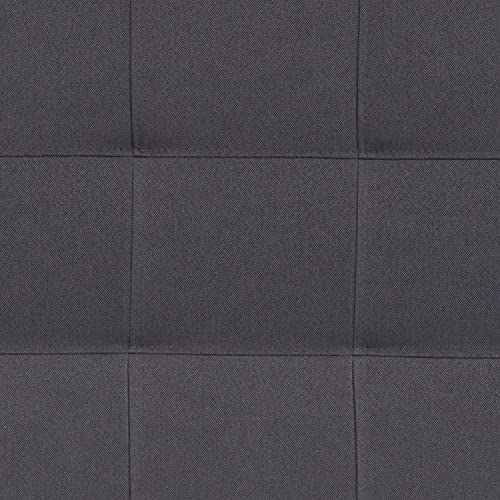 EMMA + OLIVER Dark Gray Full Quilted Tufted Headboard | Adjustable Bed Rail Slots, Fabric Upholstered - color: Dark Gray, size: Full