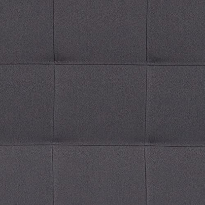 EMMA + OLIVER Dark Gray Full Quilted Tufted Headboard | Adjustable Bed Rail Slots, Fabric Upholstered - color: Dark Gray, size: Full