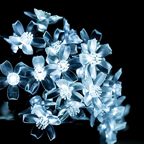 FULLBELL LED Lights for Bedroom Flower String Lights 33 Feets 100 LED Memory String Lights Indoor Outdoor Fairy Lights Bedroom Wedding Party Wall Home Decor Tiktok Trends Items (White) - color: Cool White
