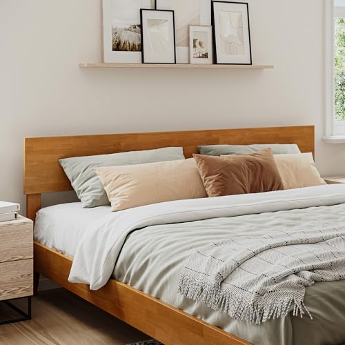 AFI, Orlando King Adjustable Modern Wood Panel Headboard, Light Toffee - color: Light Toffee, size: King (U.S. Standard)