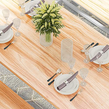 Dining Room Table Set with 2 Benches, Farmhouse Dining Table Set for 4, Wood Breakfast Dinner Table Set for Breakfast Nook Small Spaces, Beige - color: Oak