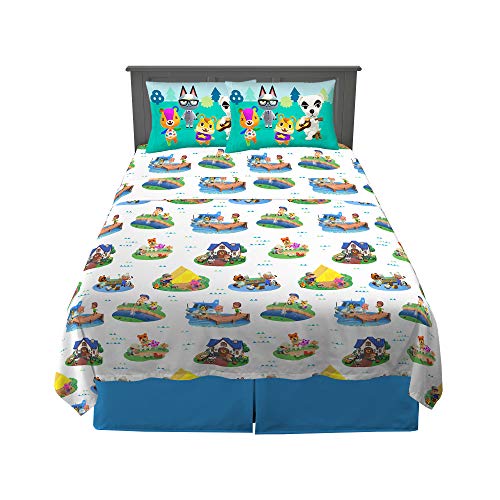 Franco Kids Bedding Super Soft Sheet Set, Full, Animal Crossing - color: Animal Crossing, size: Full