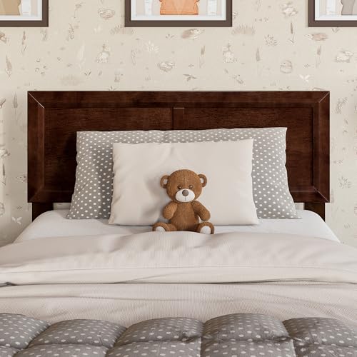 AFI, Sophia Adjustable Modern Twin Wood Headboard, Walnut - color: Walnut, size: Twin
