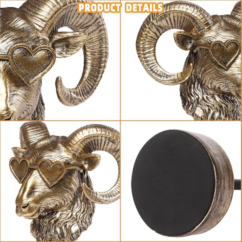 Handcrafted Resin Sculpture (Bighorn)- Modern Home Decor Accent, Trending Living Room & Office Decor, Elegant Tabletop & Shelf Decor for Desk, Bookshelf, Nightstand - Unique Gift Idea - style: Bighorn