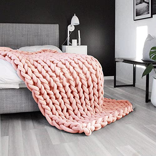 Arm Knitting Yarn, for DIY Blanket,Craft and Other Project, not Finished Goods,Shell Pink 2.2LB - color: Shell Pink, size: 2.2lb