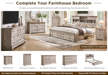 Farmhouse 26"H Night Stand Set of 2, 23.6"W End Table with Charging Station | Wood Side Table w/Roman Column, End Tables Living Room Set Of 2, Bedside Cabinet for Bedroom, Living Room, Light Rustic Oak - color: Light Rustic Oak, size: 23.6"W x 15.7"D x 26