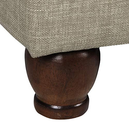 Spatial Order 22" Medium Rectangular Storage Ottoman - Tan - color: Tan