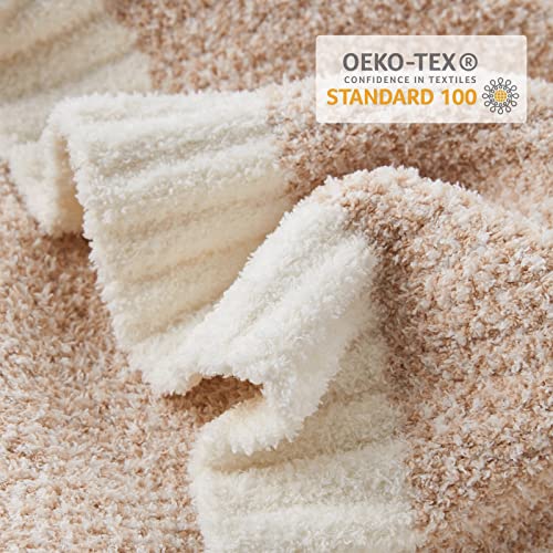 Snuggle Sac Twin XL Bed Blanket 66x90 inches, Super Soft Warm Beige Blankets for Bed, Living Room, Luxurious Microfiber Blanket Dupes, Heather Beige, 66x90 inches - color: Heather Beige, size: Twin-XL (66"x90")