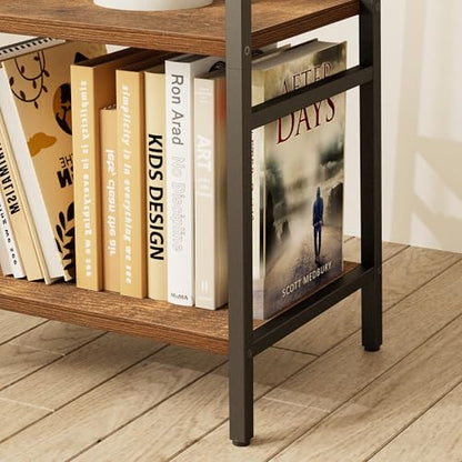 Coat Rack with Metal Basket and Storage Shelves | Coat Stand Freestanding, Hall Tree With and 7 Hooks, Clothes Rack Stand Organizer, Rustic Brown and Black - color: Rustic Brown and Black, style: 2 Shelves + 1 Basket