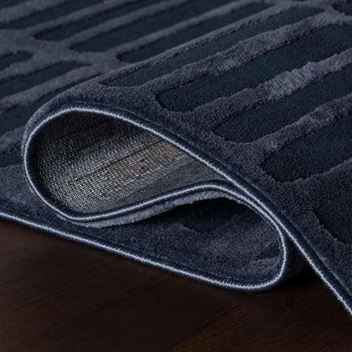 nuLOOM Kailani Blue Abstract Washable Area Rug, 2' x 3' | Nuloom Kailani Abstract 2' x 3' Machine Washable Accent Rug for Living Room Bedroom Dining Room Entryway, Blue - color: Blue, size: 2' x 3' (Rectangular)