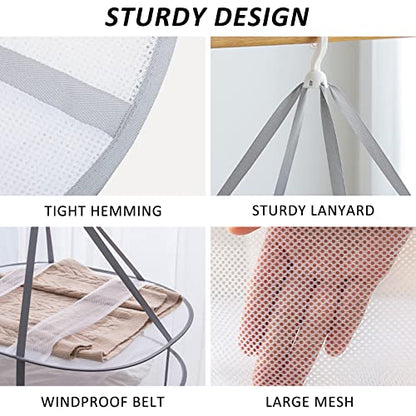3-Tier Folding Mesh Clothes Hanging Dryer, Sweater Drying Rack, Large Laundry Drying Rack, Lay fold Flat Dry Hanger, Mesh Clothes Hanging Dryer - XL(3Tier) - size: XL(3Tier)
