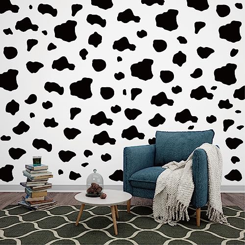 AOWDIAO 280 Pieces Cow Print Stickers Peel and Stick Vinyl Decals for Wall, Car, Laptop, Water Bottle & Home Decor - style: Cow Print