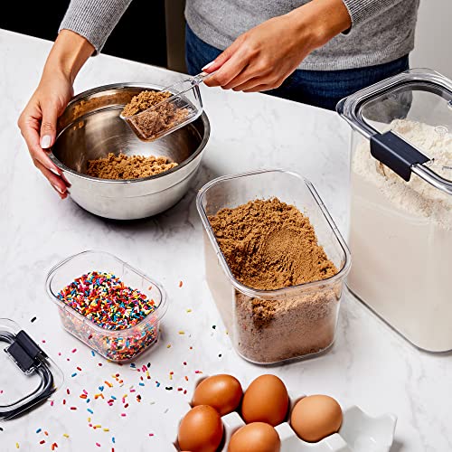 Rubbermaid Brilliance 14-Piece Food Storage Container Set with Scoops Airtight BPA-Free for Kitchen and Pantry Organization - size: Assorted Sizes (28-Piece)