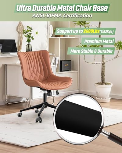 24''(60cm) Criss Cross Home Office Swivel Chair Base Replacement with Rubber Casters, Heavy Duty Desk Chair Reinforced Metal Leg, Universal Caster and Gas Cylinder Size, Matte Black - color: Style B-bundle