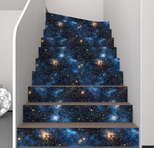 Dark Starry Sky Wallpaper Peel and Stick 17.5"x 393",Black/Blue | Self Adhesive/Removable/Waterproof/Thick Vinyl Contact Paper for Bathroom Bedroom Shelf Cabinet Drawer,Prepasted,Easy Peel - color: Black/Blue, size: 17.5" x 393"