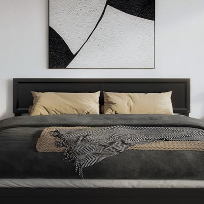 AFI, Sophia Adjustable Modern King Wood Headboard, Black - color: Black, size: King (U.S. Standard)