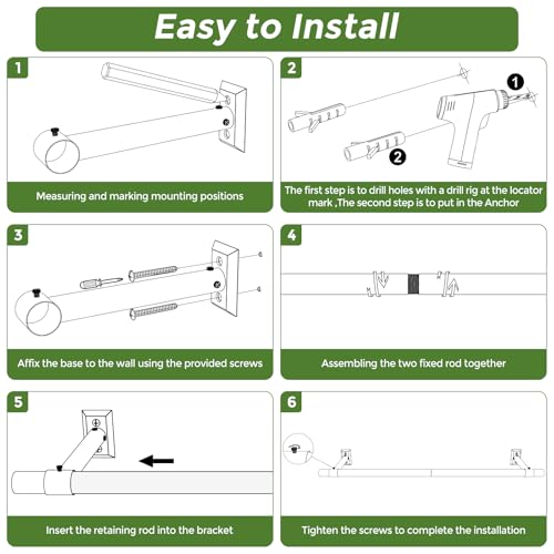 Plant Hanging Rod, 64 Inch Window Plant Hanger for Indoor Plants | Heavy Duty 1 Inch Metal Plant Rod for Window with Square Flange Base, Plant Shelves Wall Planters, Pot Not Included, Black - size: 64 Inch
