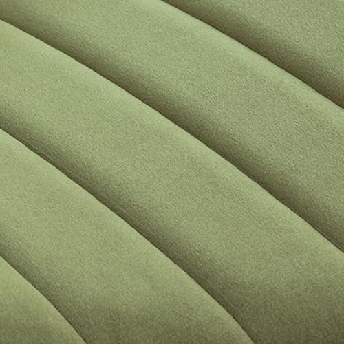 LUNLING Dining Chairs Set of 4 Mid Century Modern Retro Green Velvet Kitchen Chairs with Walnut Bentwood Upholstered Seat Metal Legs Adjustable Foot for Kitchen Dining Room Chairs(Green Fabric) - color: Green3, size: Set of 4