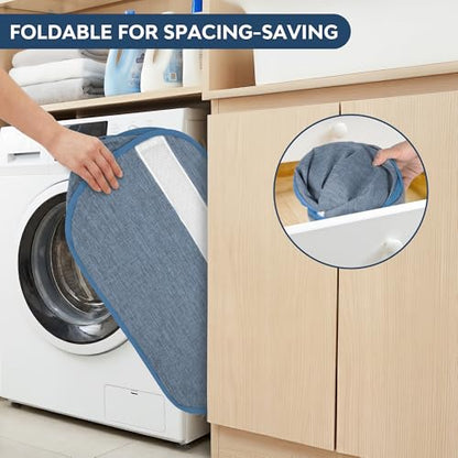 100L Collapsible Laundry Baskets, Foldable Dual Handles Laundry Hamper Blue | Lightweight, Easy to Carry, Up and Downstairs, Tear-Proof, Space-saving, for Laundry Room, Bedroom, Bathroom, Travel, Dorm - color: 100L Blue