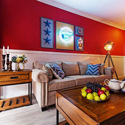 Livelynine 24 X 394 Wide Red Peel and Stick Wallpaper Removable Kitchen Cabinet Contact Paper Waterproof Renter Friendly Counter Top Covers Matte Red Vinyl Wrap for Cabinets Bathroom Living Room Wall - color: Solid Red, size: 24" x 394"