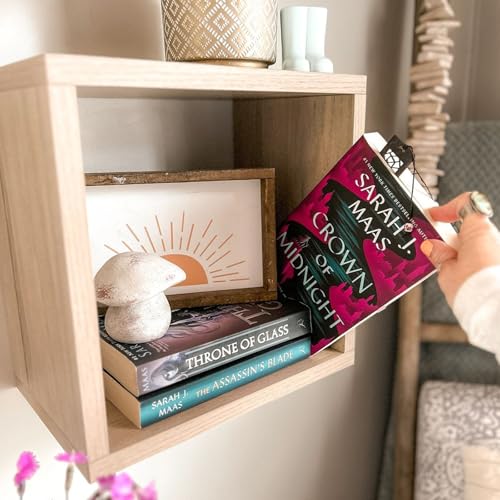 Cube Floating Shelves Set2, Display Shelves Wall Mount 7.75" D x 12.5" W x 12.5" H, (Grey Oak, Square 2 Cubes) - color: Grey Oak, size: Square-Set2