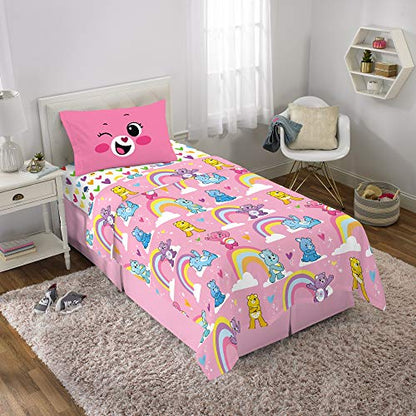 Franco Kids Bedding Super Soft Sheet Set, Twin, Care Bears - color: Care Bears, size: Twin