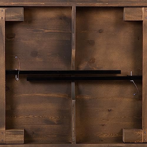Flash Furniture Hercules 108x40 in Folding Table | Commercial Grade, Foldable Locking Legs, Farmhouse, Rustic