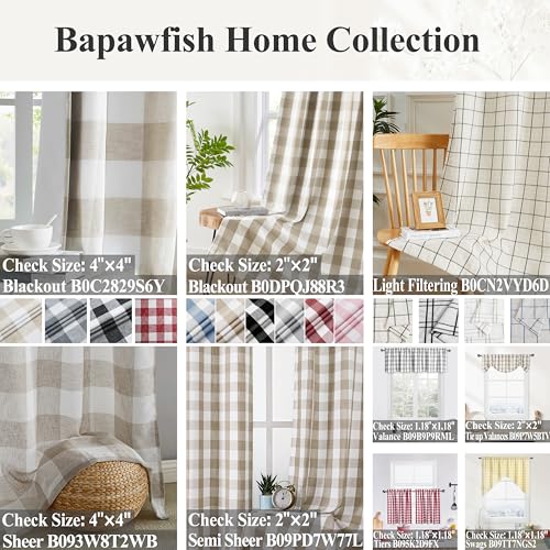 Gray and White Buffalo Plaid Window Curtain 54 Inch Long | Buffalo Check Gingham Curtain Drapes,Farmhouse Rod Pocket Window Treatment for Bedroom Living Room(2 Panels,40"x54",Grey) - color: Gray/White, size: 40"W x 54"L (Pack of 2)