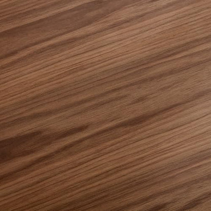 33.07" Round Coffee Table with Storage, 2 Tier Modern Wood Center Table with Drawer, 2 Tiers and 1 Drawer, Accent Table for Living Room, Apartment, Small Space.(Walnut) - color: Walnut-a