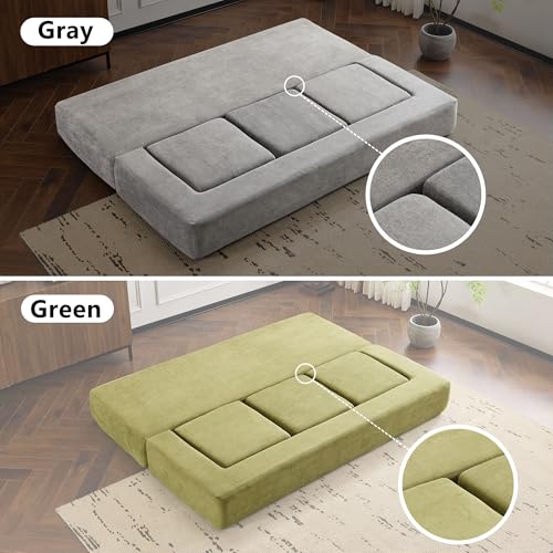 Detachable Combinable Reclinable Modular Sofa, Dual Purpose Lazy Sofa Bed for Small Apartments Rental Homes Living Room Bedroom (Grey) - color: Grey