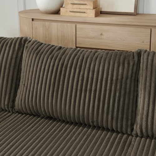Geelife Compact Modular Sectional Sofa with Minimalist Style and Space-Saving Design - Brown
