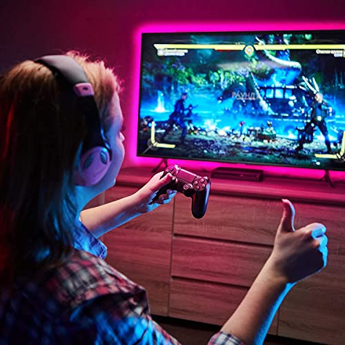 Led Strip Light, 25ft led Light Strips with Remote & App,Music Sync Mode with Mic, Smart Flexible 24V Led Lights for Bedroom Ceiling, Party,Stairs,USB Powered - size: Bluetooth 25FT