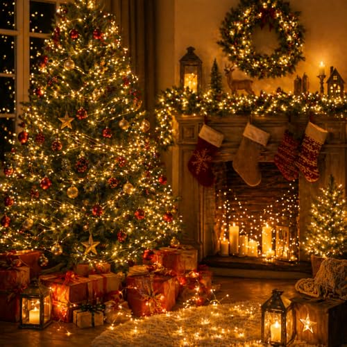 Christmas Hook™ 150 LED Fairy Lights, 50FT Warm White Copper Wire Lights, Battery Operated Fairy String Lights with Timer (6Hr/18Hr), Indoor Outdoor Fairy Lights for Room, Wedding, Mason Jar Decor