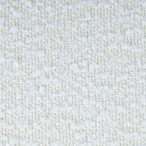 HomePop 22" Medium Rectangular Storage Ottoman - Cream Boucle - color: Cream Boucle