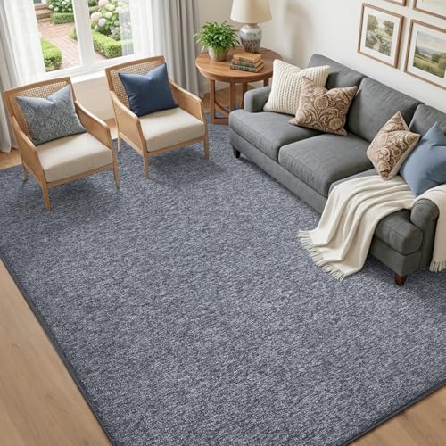 5x7 Grey Blue/White Area Rug Non-Slip Washable Soft for Living Room Bedroom | Soft丨Stays Put丨Low Pile Thin丨Lays Flat丨Kid & Pet Friendly丨Dorm丨Dining Room丨Nursery丨Indoor丨Laundry丨Kids Room丨Carpet丨Home Decor - color: 09 Grey Blue/White, size: 5' x 7' (Rectang