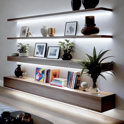 LED Strip Lights with Remote, 16.4ft 6500K Cuttable Dimmable Bright Daylight, White COB LED Strip Light for Mirror, Stair, Cabinet, Room - color: 6500K-Daylight White