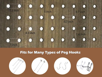 4 Panel Pegboard Room Divider | Folding Freestanding Display Screen, Privacy Partition for Retail, Craft Shows, Home Office, and Exhibition Use Dark Brown - color: Dark Brown-4 Panel, size: 4 Panel