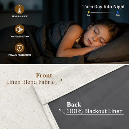 White 100% Blackout Kitchen Linen Curtains Back Tab Pleated Small Drape 24 Inch Length Privacy Elegant Modern Cafe Curtain for Rustic Farmhouse Sound Proof Bedroom Half Window 26x24 - color: White, size: 26"W x 24"L (Pack of 2)